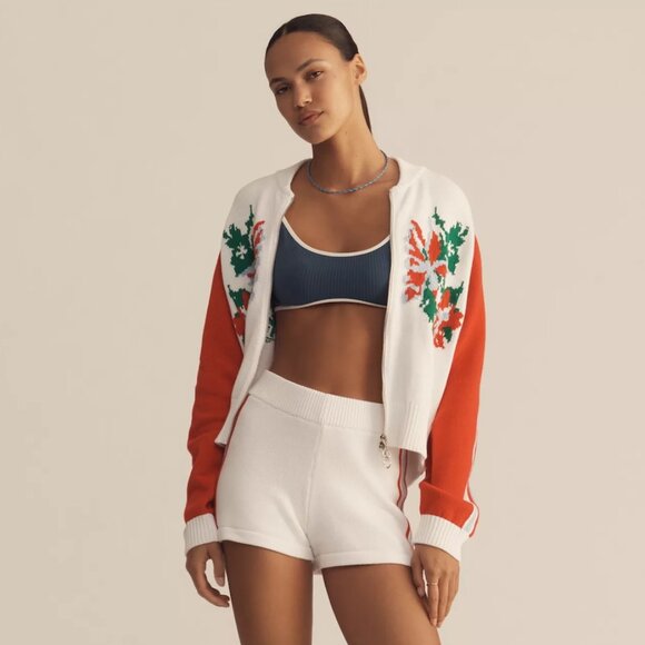 ANTHROPOLOGIE | 100% Cotton Sports Club Jacquard Jacket | NWT - Picture 5 of 8